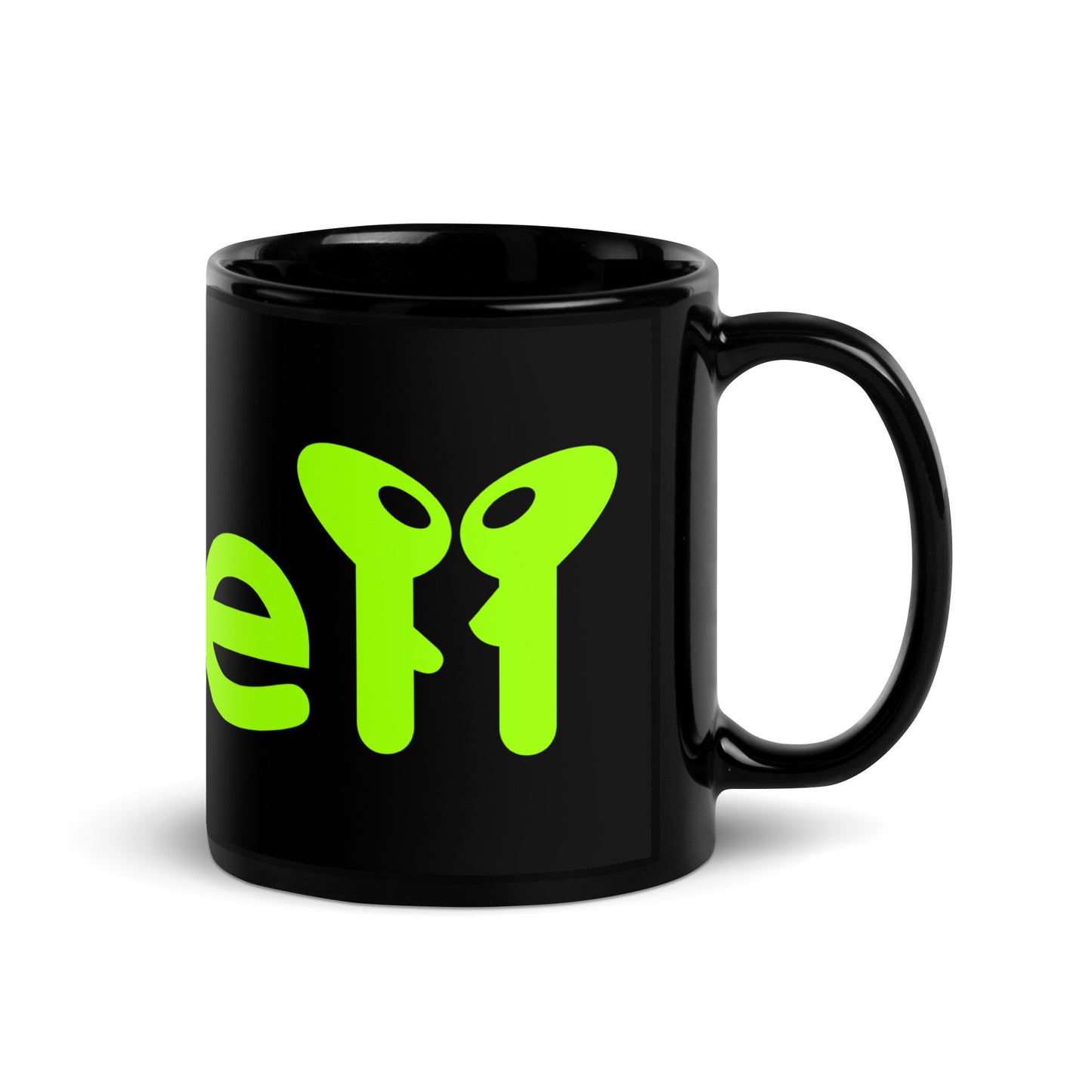 alien nxde black glossy mug