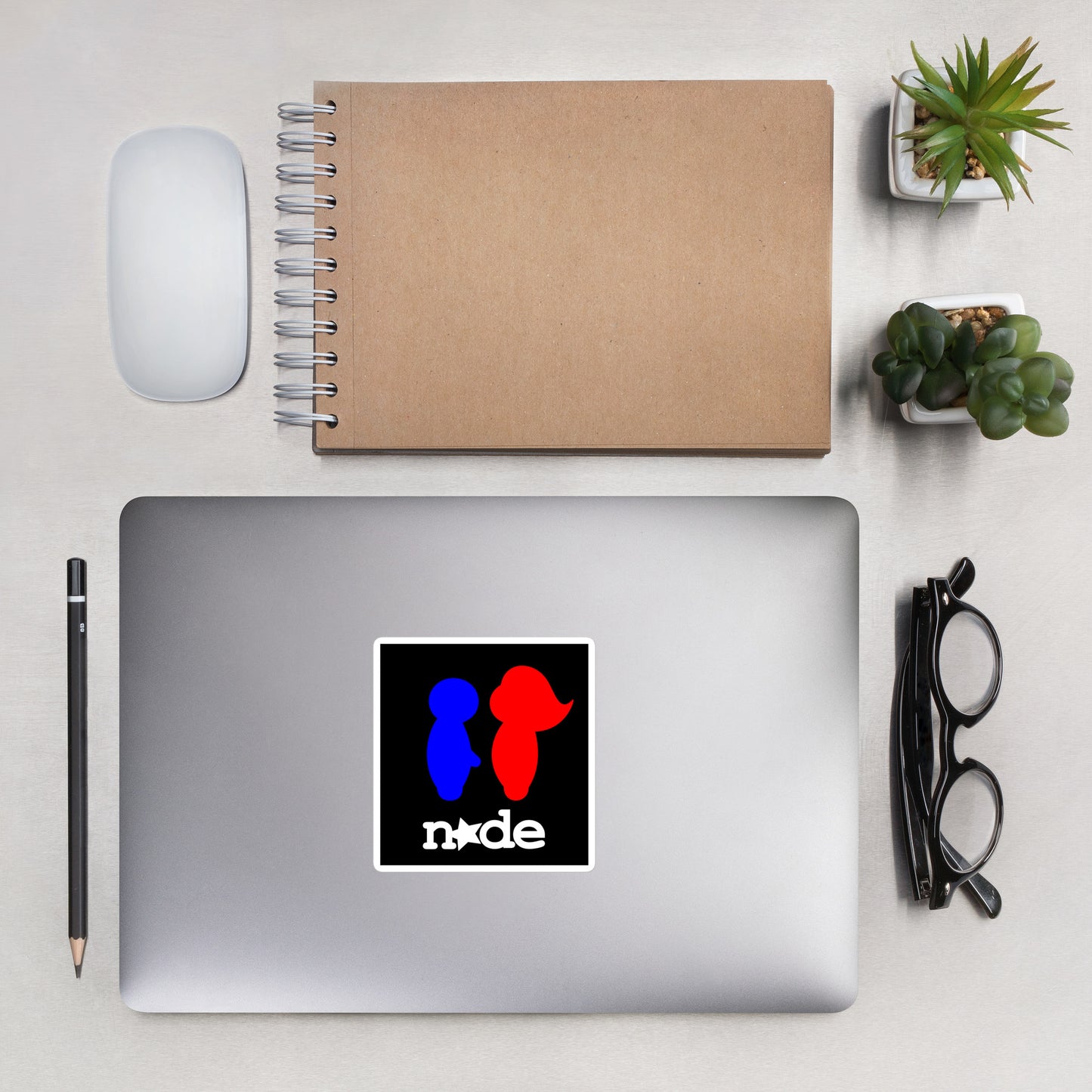 medium nxde bubble-free stickers